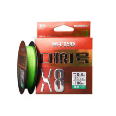 Плетёный шнур BearKing PE X8 Grain 0.138 #0.6 12LB (100 метров)