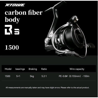 Безынерционная катушка BearKing Rtube B3 1500