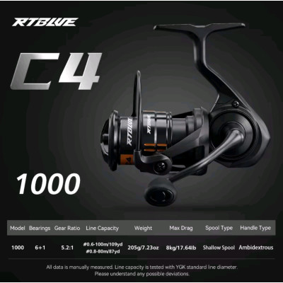 Безынерционная катушка BearKing C4 1000