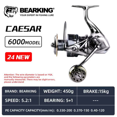 Безынерционная катушка BearKing Caesar 6000