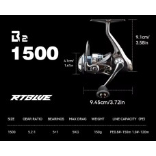 Безынерционная катушка BearKing Rtube B3 1500