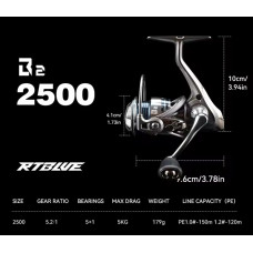 Безынерционная катушка BearKing Rtube B3 2500