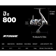 Безынерционная катушка BearKing Rtube B3 800