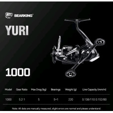 Безынерционная катушка BearKing Yuri 1000