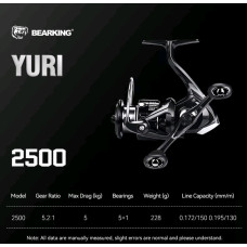 Безынерционная катушка BearKing Yuri 2500