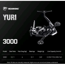 Безынерционная катушка BearKing Yuri 3000