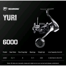 Безынерционная катушка BearKing Yuri 6000