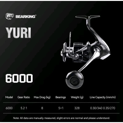 Безынерционная катушка BearKing Yuri 6000