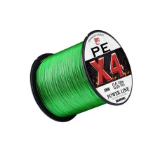 Плетёный шнур BearKing PE X4 0.12 #0.6 10LB (100 метров) цвет Green