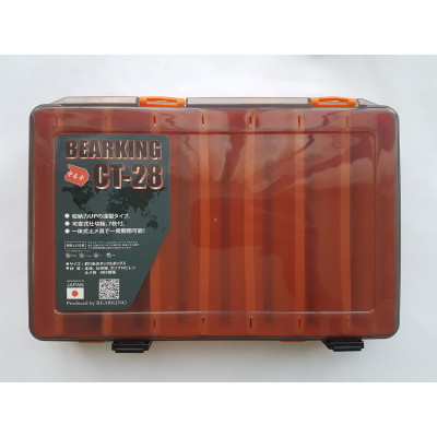 Коробка под воблеры двухсторонняя от BearKing 27*18*5см цвет orange