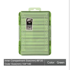 Коробка под воблеры двухсторонняя на 12 отсеков от BearKing 10.4*14*3.2см цвет Green