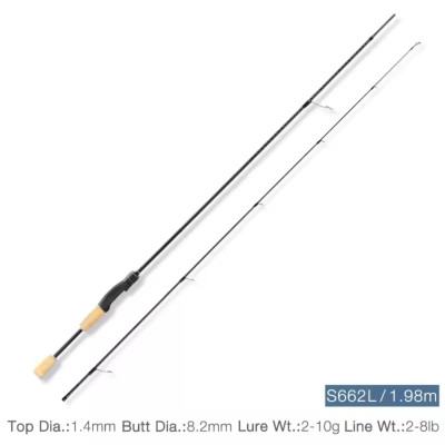 Удилище Tsurinoya Dragon Light Game S662L 1.98m