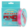 9-ти жильный плетёный шнур Tsurinoya Fast PE X9 (150 метров) цвет Pink