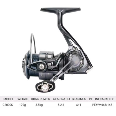 Безынерционная катушка Tsurinoya Virent C2000S